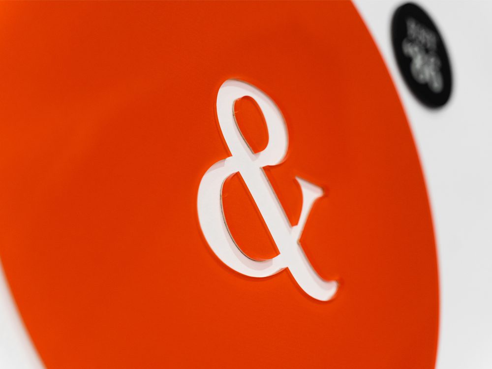 w&c logo on wall