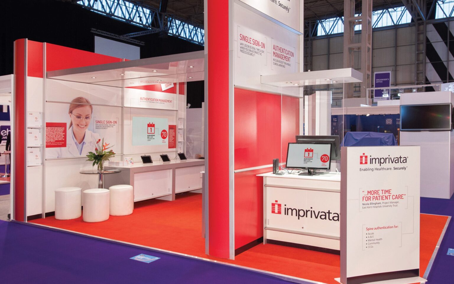 Imprivata exhibition stand
