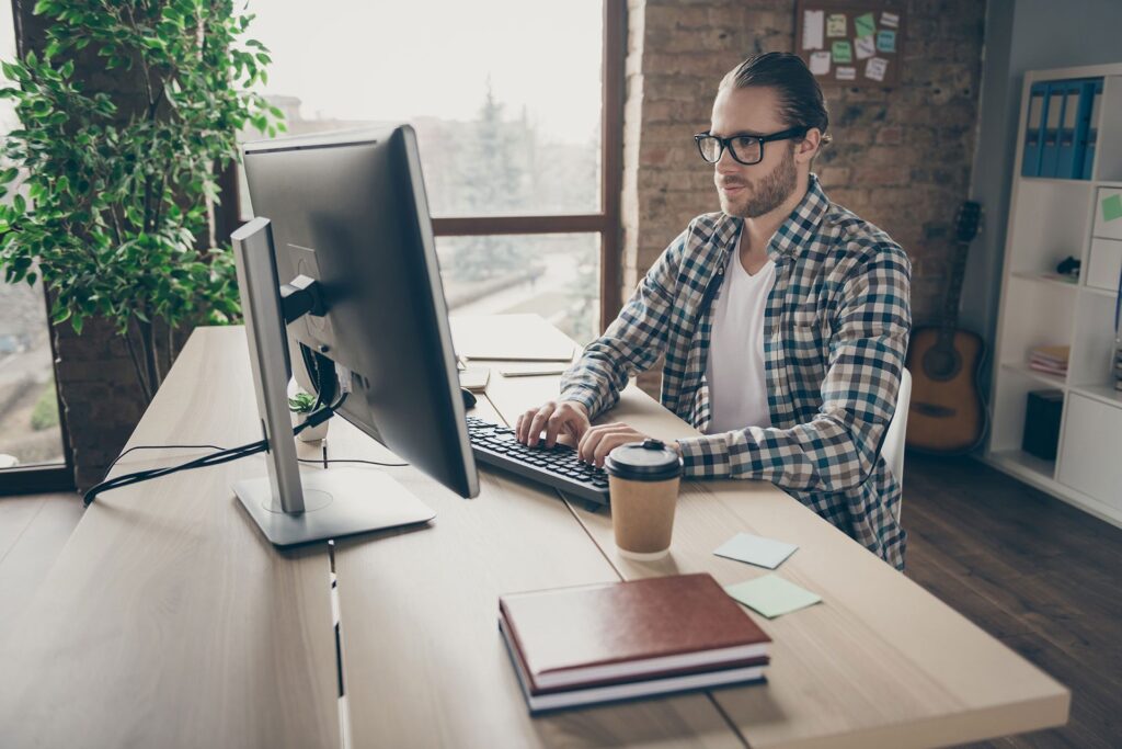 remote working in office