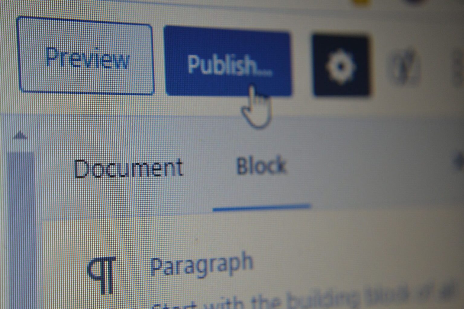 publishing a page for wordpress web hosting